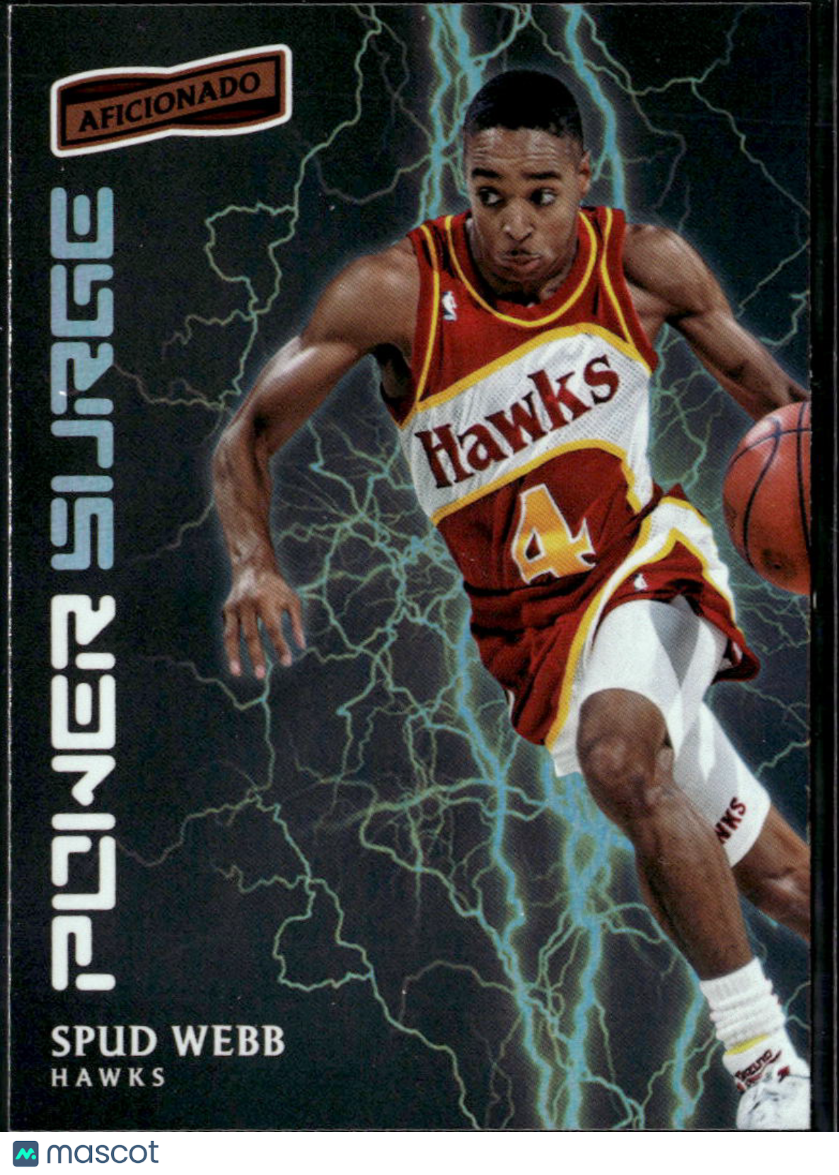 Spud Webb 2016-17 Panini Aficionado Power Surge Atlanta Hawks