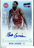 Bob Lanier 2016-17 Panini Aficionado Auto Autograph /49 Detroit Pistons