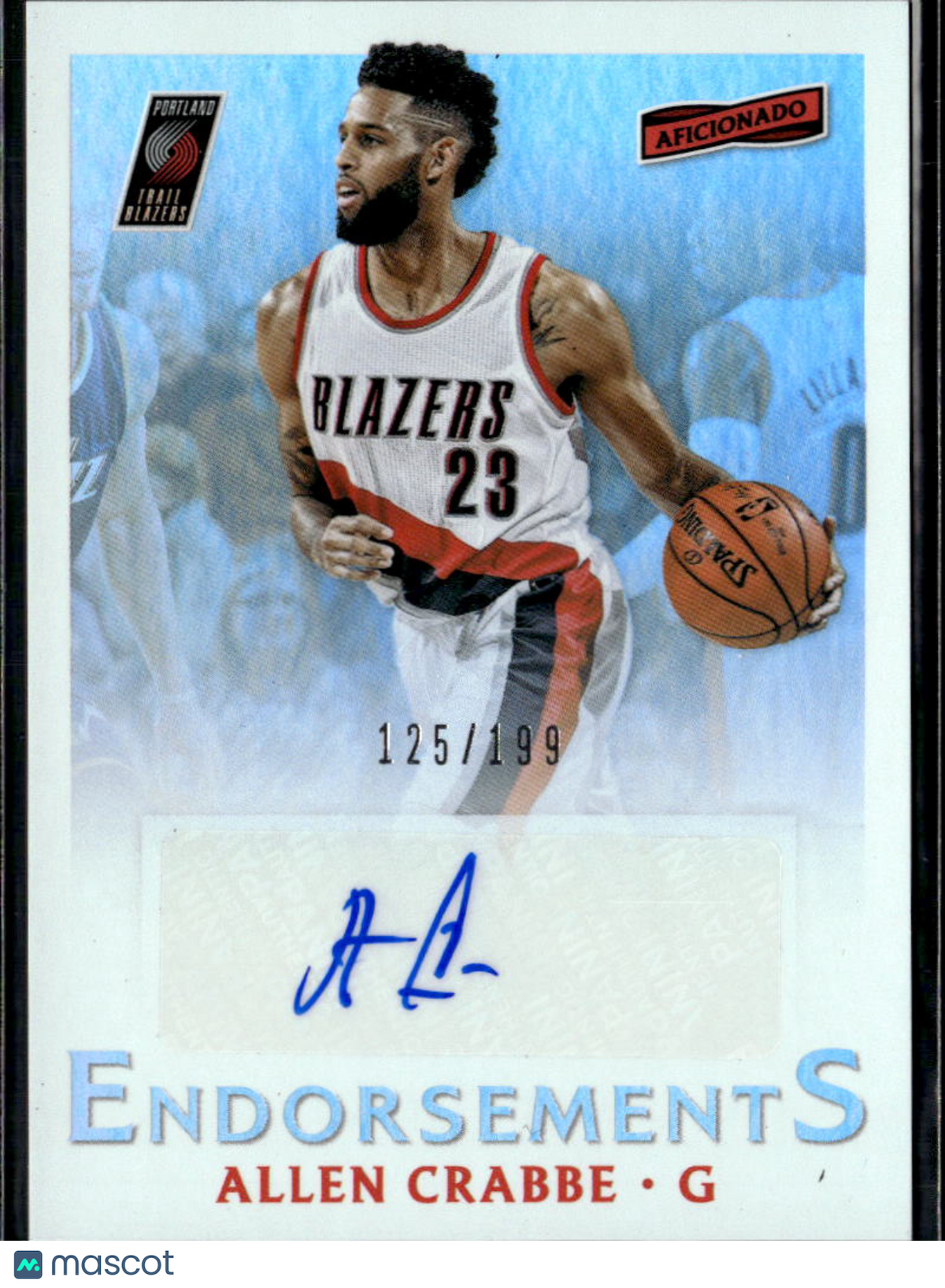 Allen Crabbe 2016-17 Aficionado Auto Autograph /199 Portland Trail Blazers