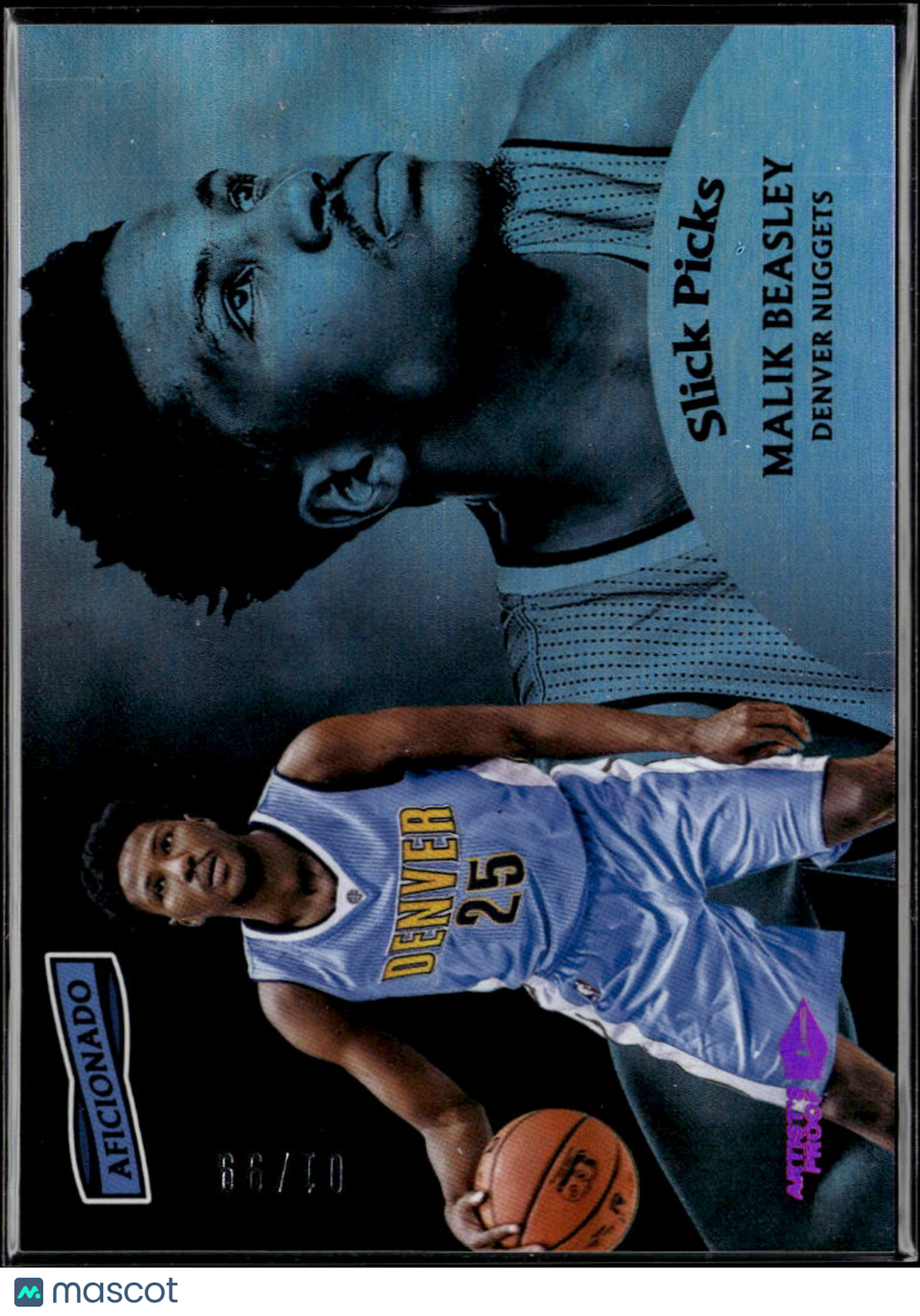 Malik Beasley 2016-17 Aficionado Slick Picks Artist's Proof /99 Denver Nuggets