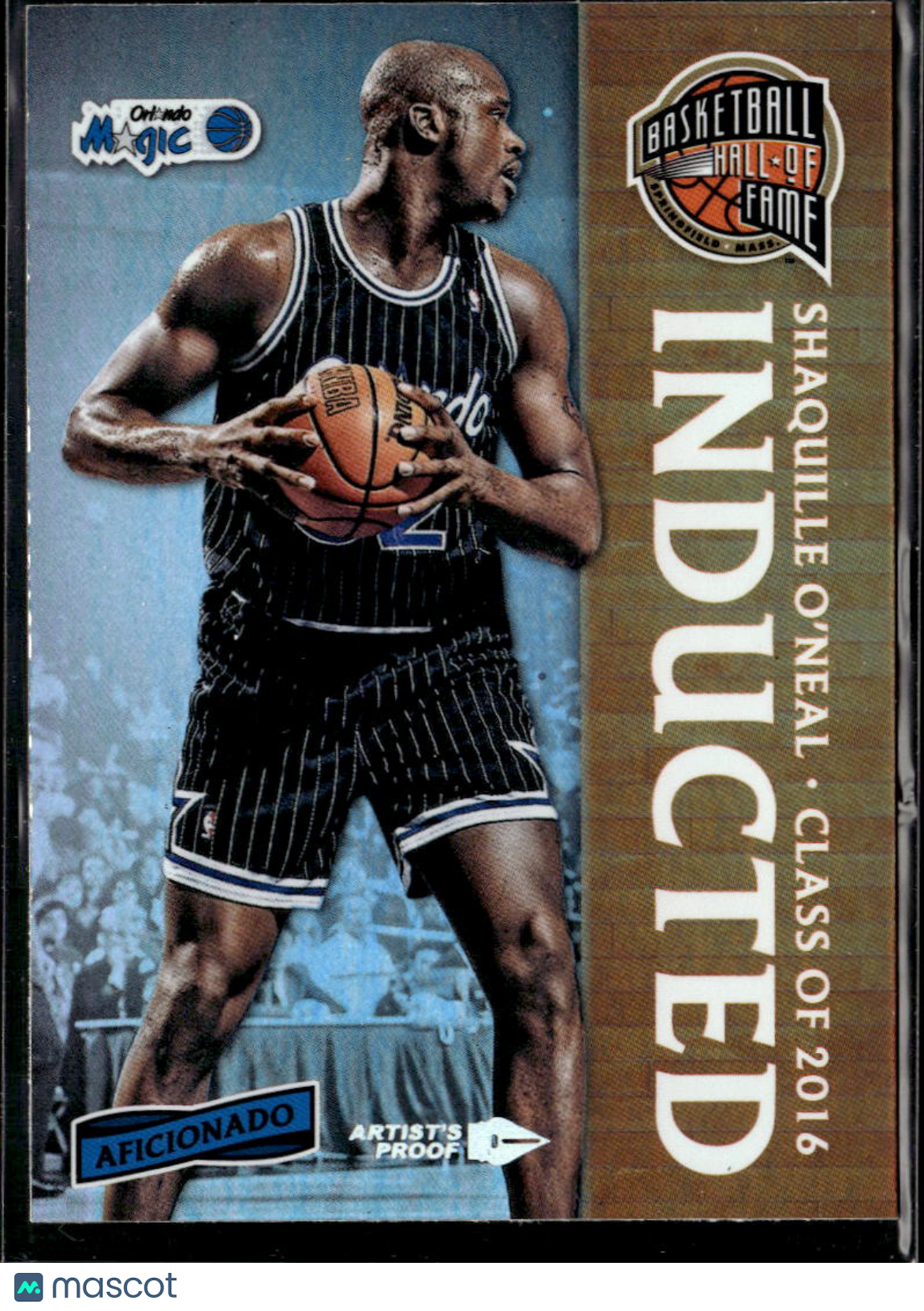 Shaquille O'Neal 2016-17 Panini Aficionado Inducted Artist's Proof Orlando Magic