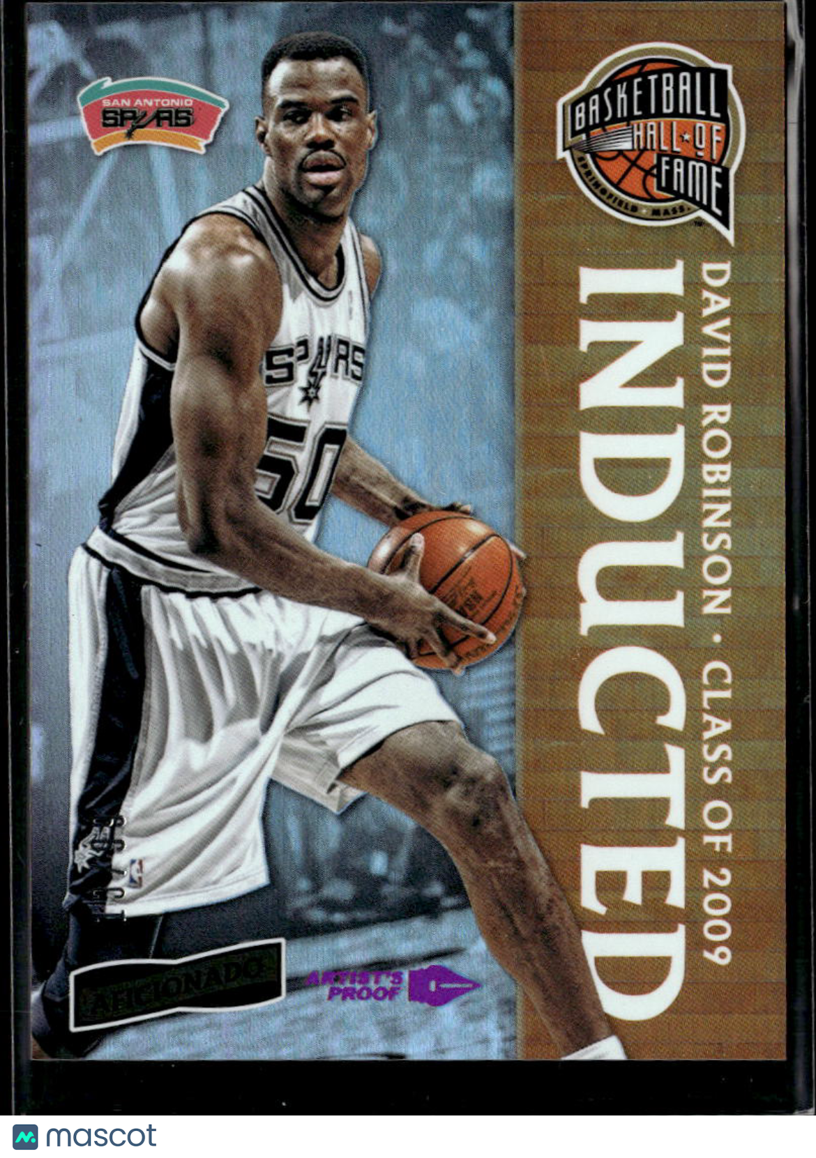 David Robinson 2016-17 Aficionado Inducted Artist's Proof San Antonio Spurs