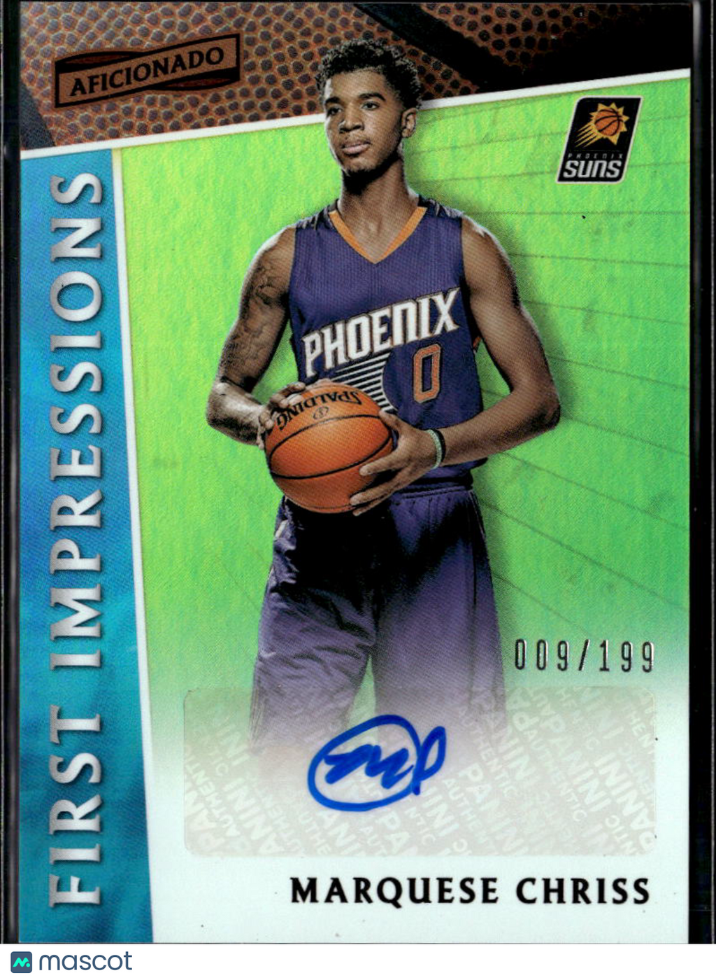 Marquese Chriss 2016-17 Panini Aficionado Auto Autograph /199 Phoenix Suns