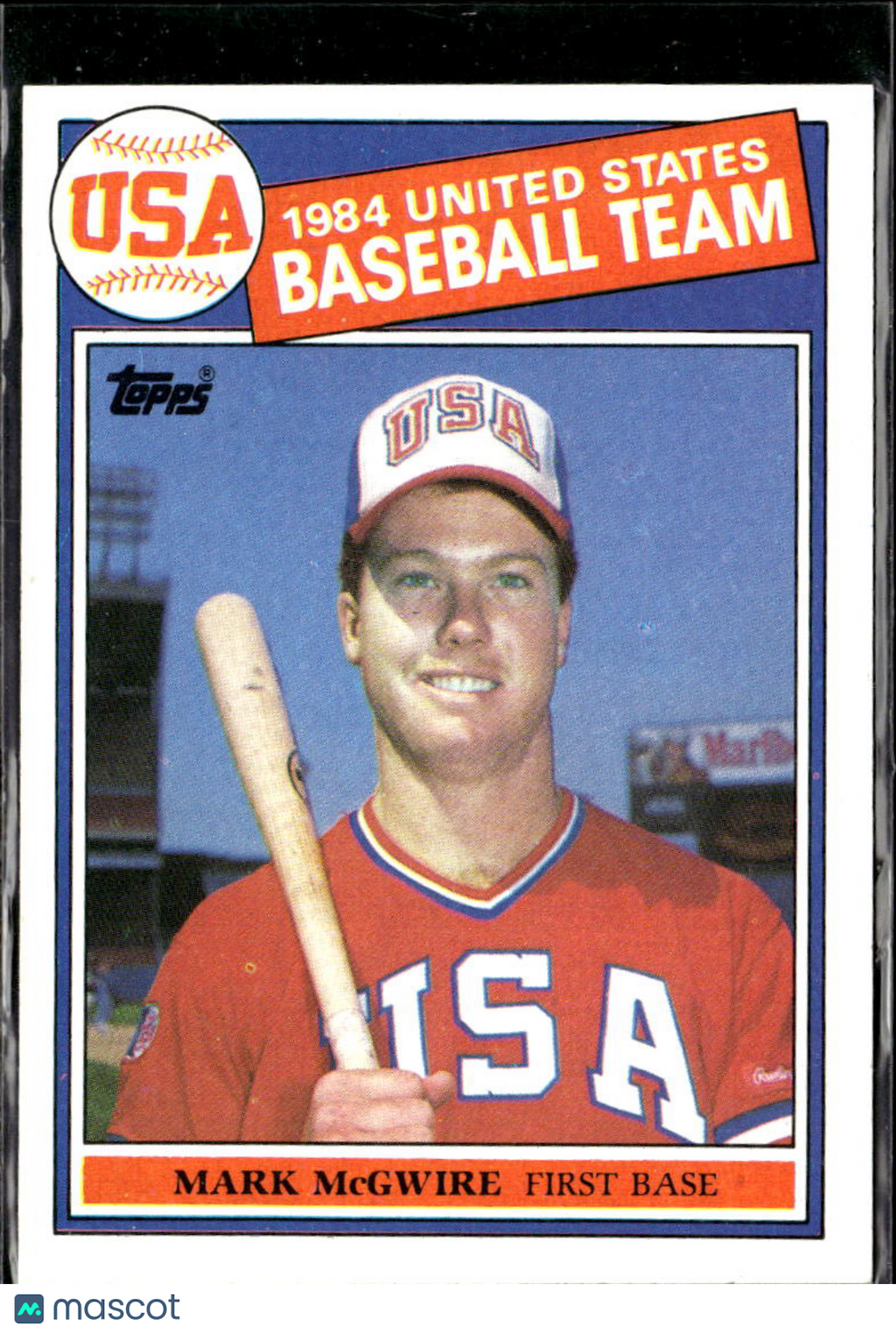 Mark McGwire 1985 Topps Rookie RC #401 USA Baseball