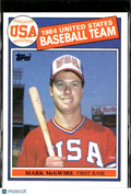 Mark McGwire 1985 Topps Rookie RC #401 USA Baseball