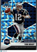 Tom Brady 2021 Mosaic Blue Reactive Prizm New England Patriots