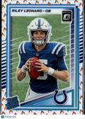 Riley Leonard 2025 Optic Rated Rookie Fire Indianapolis Colts