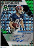 Don Beebe 2023 Mosaic Auto Autograph Green 23/25 Buffalo Bills