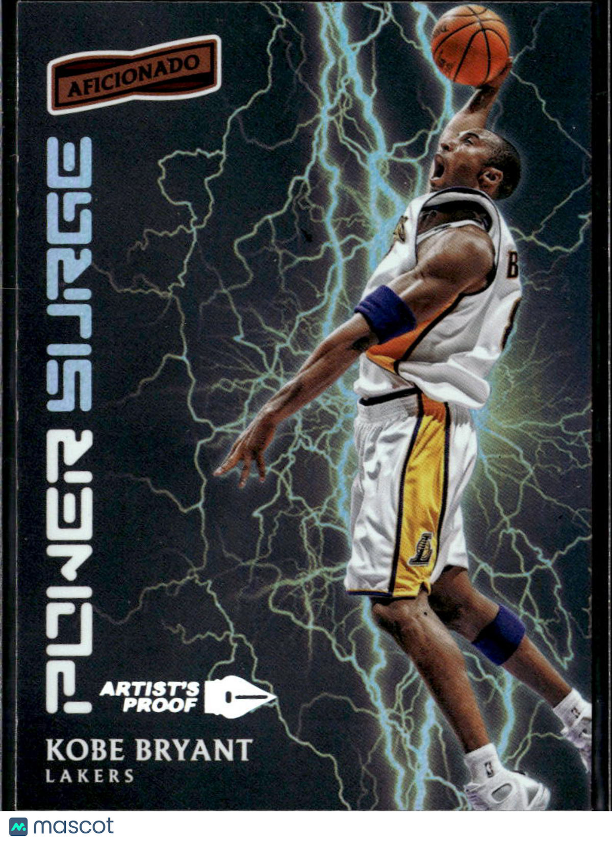 Kobe Bryant 2016-17 Aficionado Power Surge Artist's Proof Los Angeles Lakers