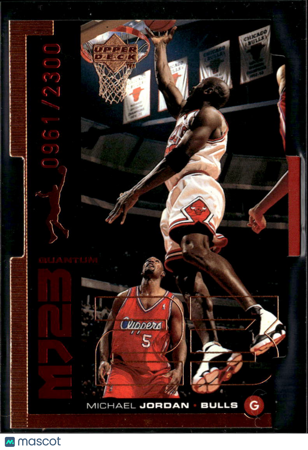 Michael Jordan 1999 Upper Deck MJ23 Quantum 961/2300 Copper Chicago Bulls