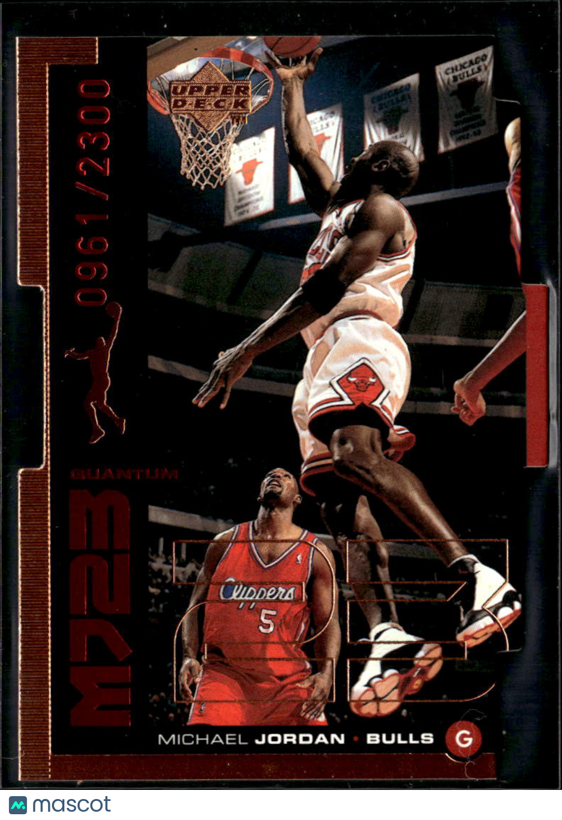 Michael Jordan 1999 Upper Deck MJ23 Quantum 961/2300 Copper Chicago Bulls