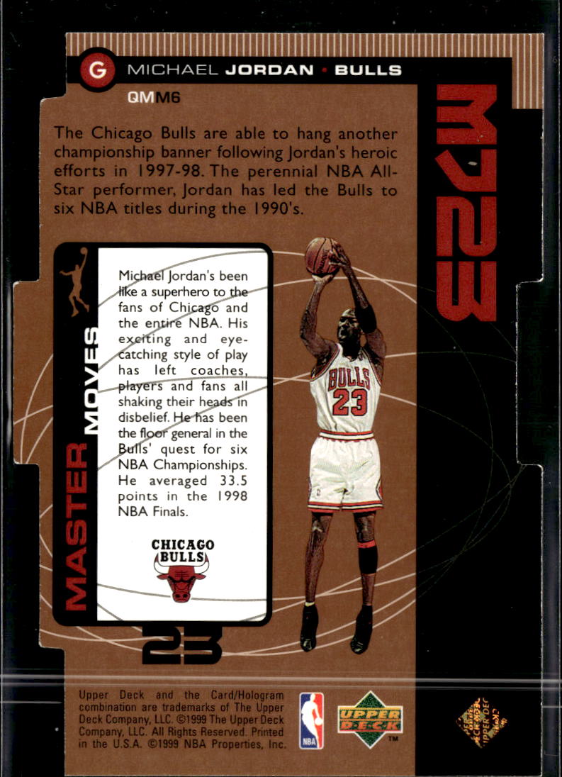 Michael Jordan 1999 Upper Deck MJ23 Quantum 961/2300 Copper Chicago Bulls