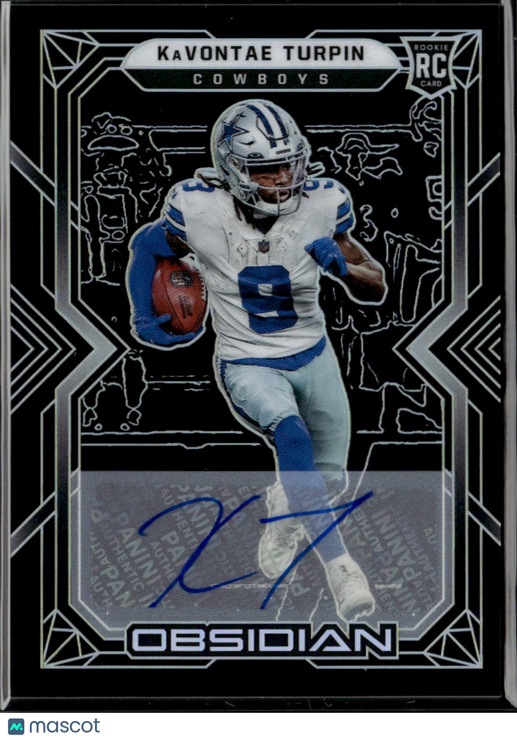 KaVontae Turpin 2022 Obsidian Auto Autograph RC Rookie 56/199 Dallas Cowboys