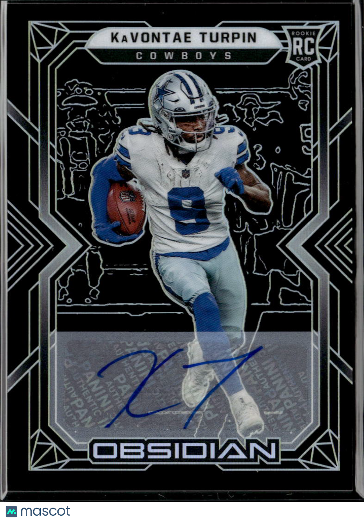 KaVontae Turpin 2022 Obsidian Auto Autograph RC Rookie 56/199 Dallas Cowboys