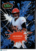 Joe Burrow 2025 Wild Card Splat Blue Cincinnati Bengals 9/10