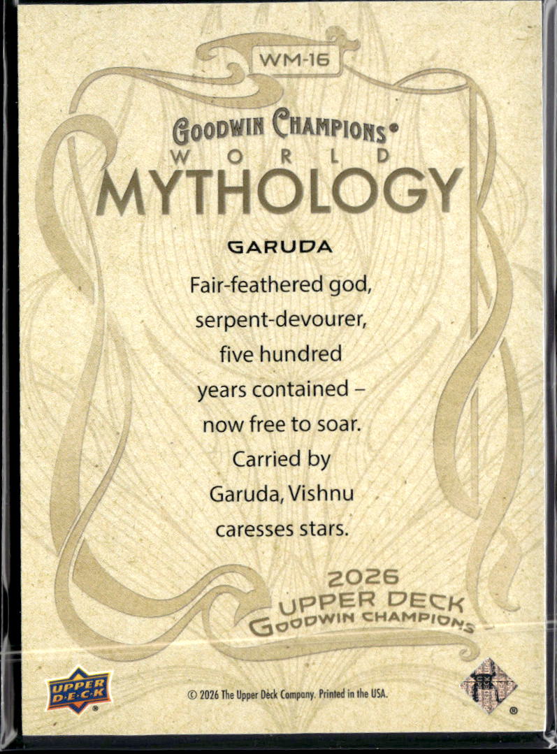 India 2026 Upper Deck Goodwin Champions World Mythology #WM-16