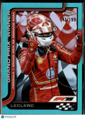 Charles Leclerc 2025 Topps Chrome Formula 1 Aqua Refractor /199 Ferrari HP