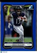 Elijah Sarratt 2026 Bowman Chrome Blue Rookie RC 113/150 Baltimore Ravens