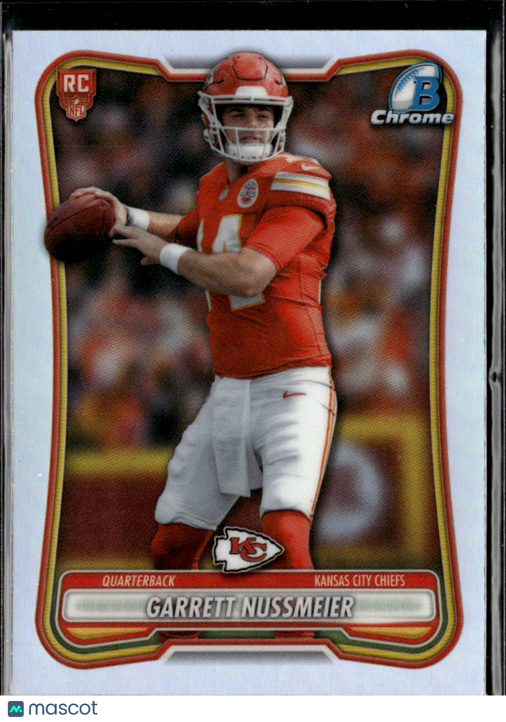 Garrett Nussmeier 2026 Bowman Chrome RED Rookie RC Kansas City Chiefs