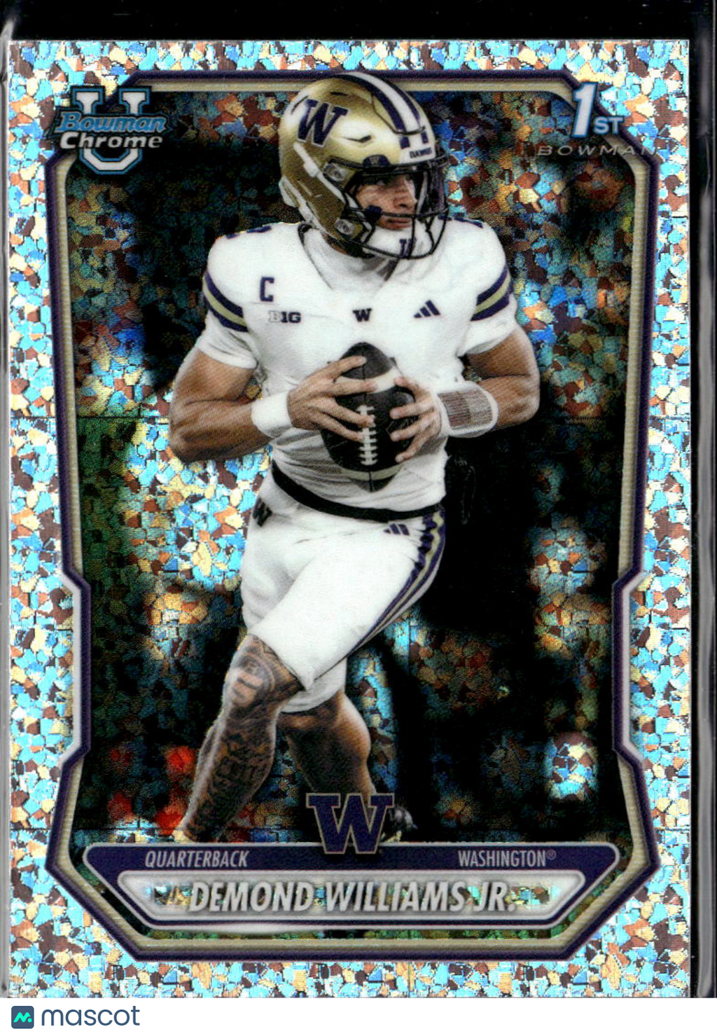 Demond Williams Jr. 2025 Bowman Chrome 1st Mini Diamond Washington Huskies