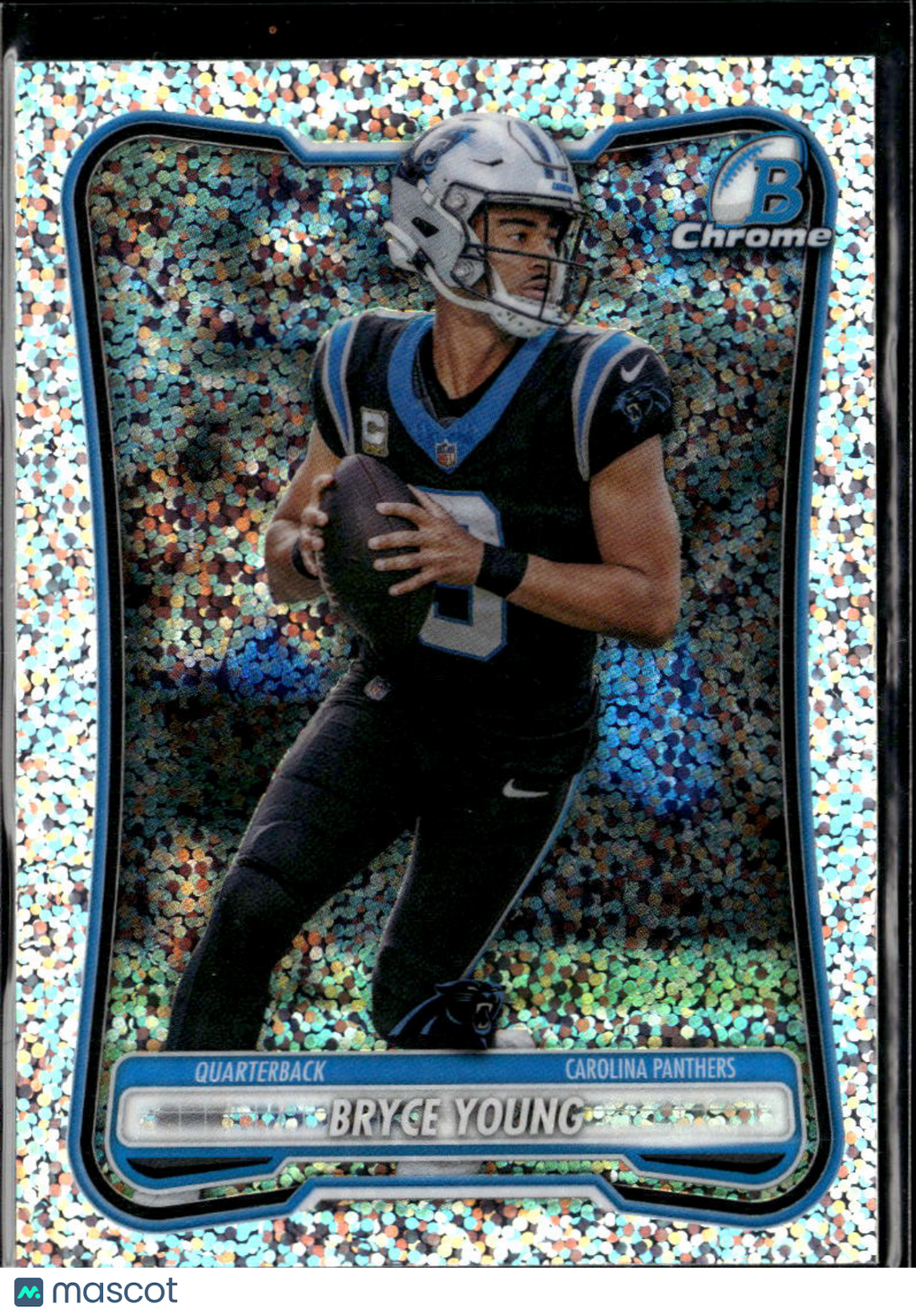 Bryce Young 2026 Bowman Chrome Speckle Refractor Carolina Panthers
