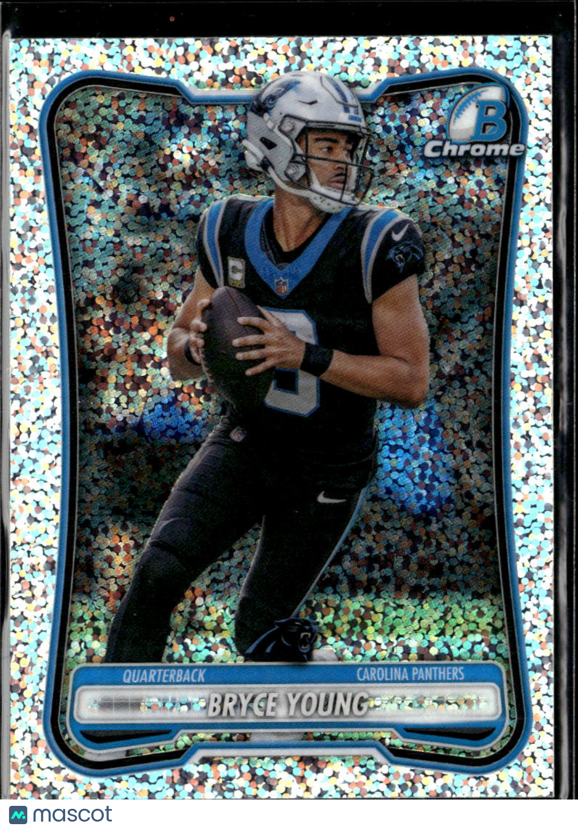 Bryce Young 2026 Bowman Chrome Speckle Refractor Carolina Panthers