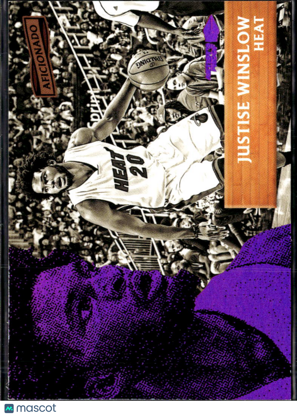 Justise Winslow 2017 Panini Aficionado Artist's Proof Purple /99 Miami Heat