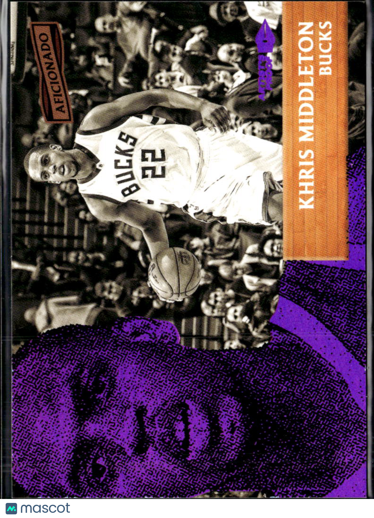 Khris Middleton 2017 Panini Aficionado Artist's Proof Purple /99 Milwaukee Bucks