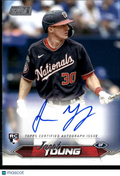 Jacob Young 2024 Stadium Club Auto Autograph RC Washington Nationals