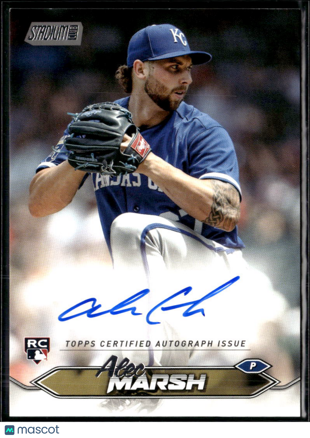 Alec Marsh 2024 Topps Stadium Club Auto Autograph RC Kansas City Royals