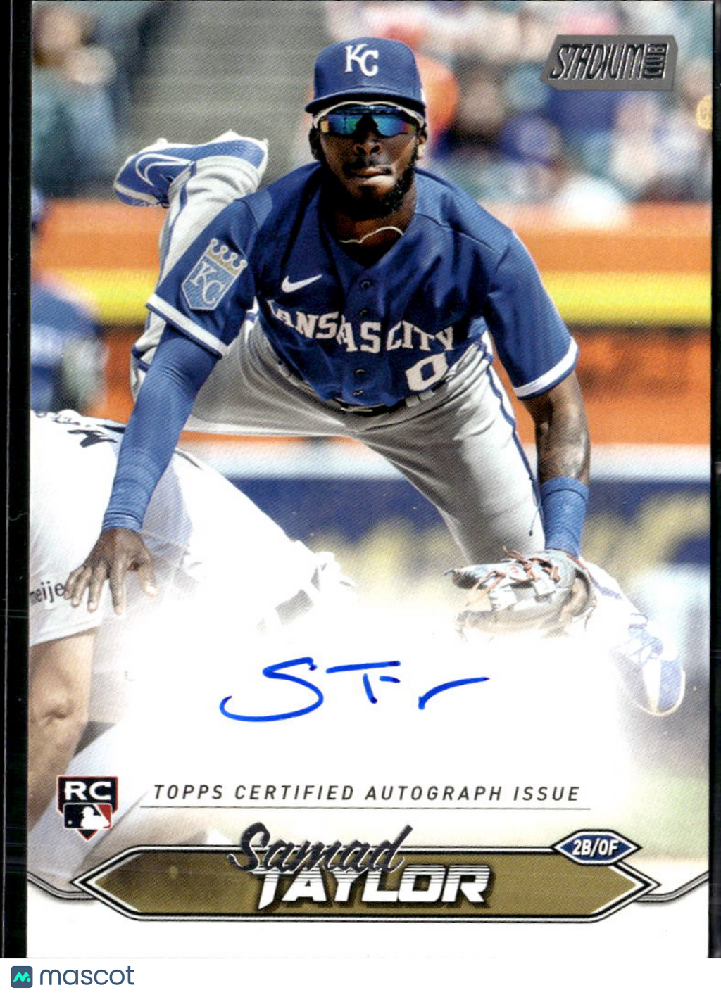 Samad Taylor 2024 Topps Stadium Club Auto Autograph RC Kansas City Royals