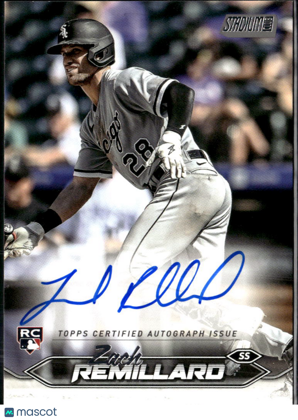 Zach Remillard 2024 Topps Stadium Club Auto Autograph RC Chicago White Sox