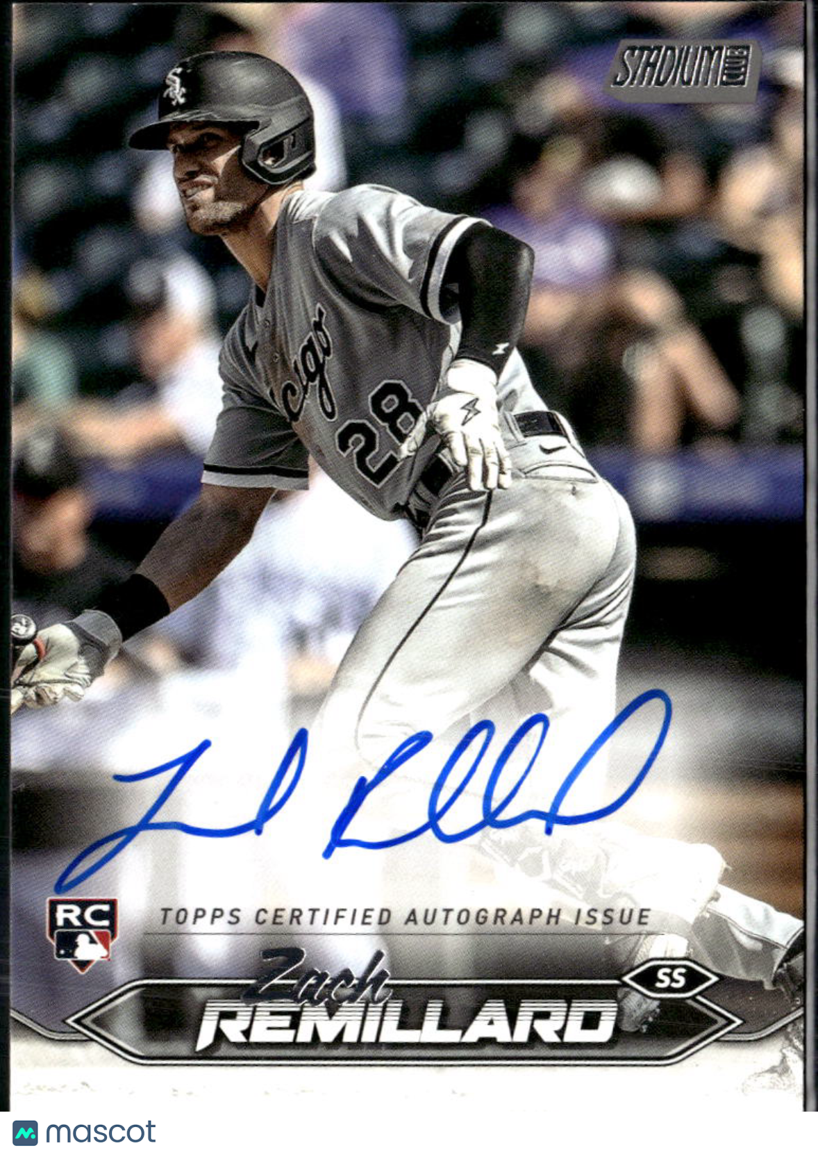 Zach Remillard 2024 Topps Stadium Club Auto Autograph RC Chicago White Sox