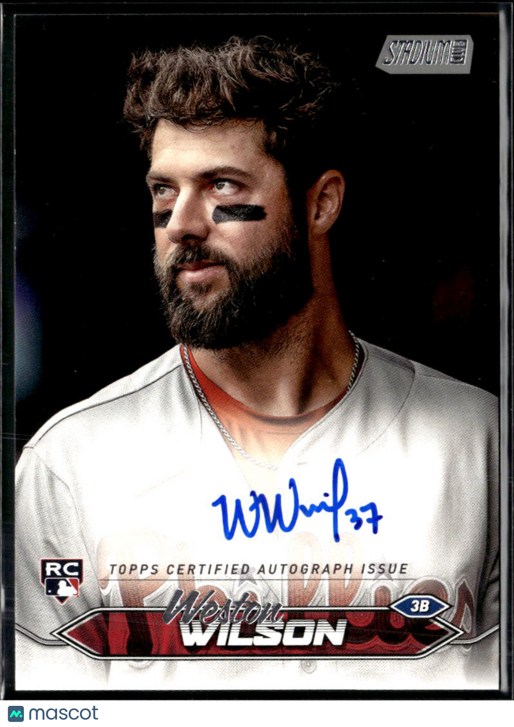 Weston Wilson 2024 Topps Stadium Club Auto Autograph RC Philadelphia Phillies