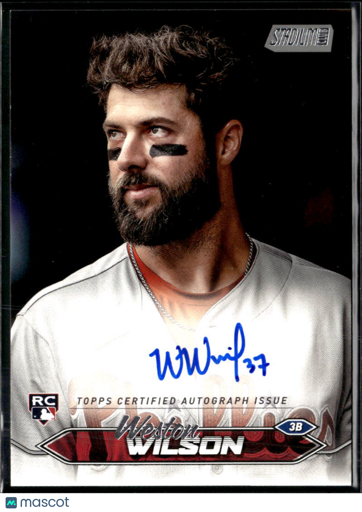 Weston Wilson 2024 Topps Stadium Club Auto Autograph RC Philadelphia Phillies