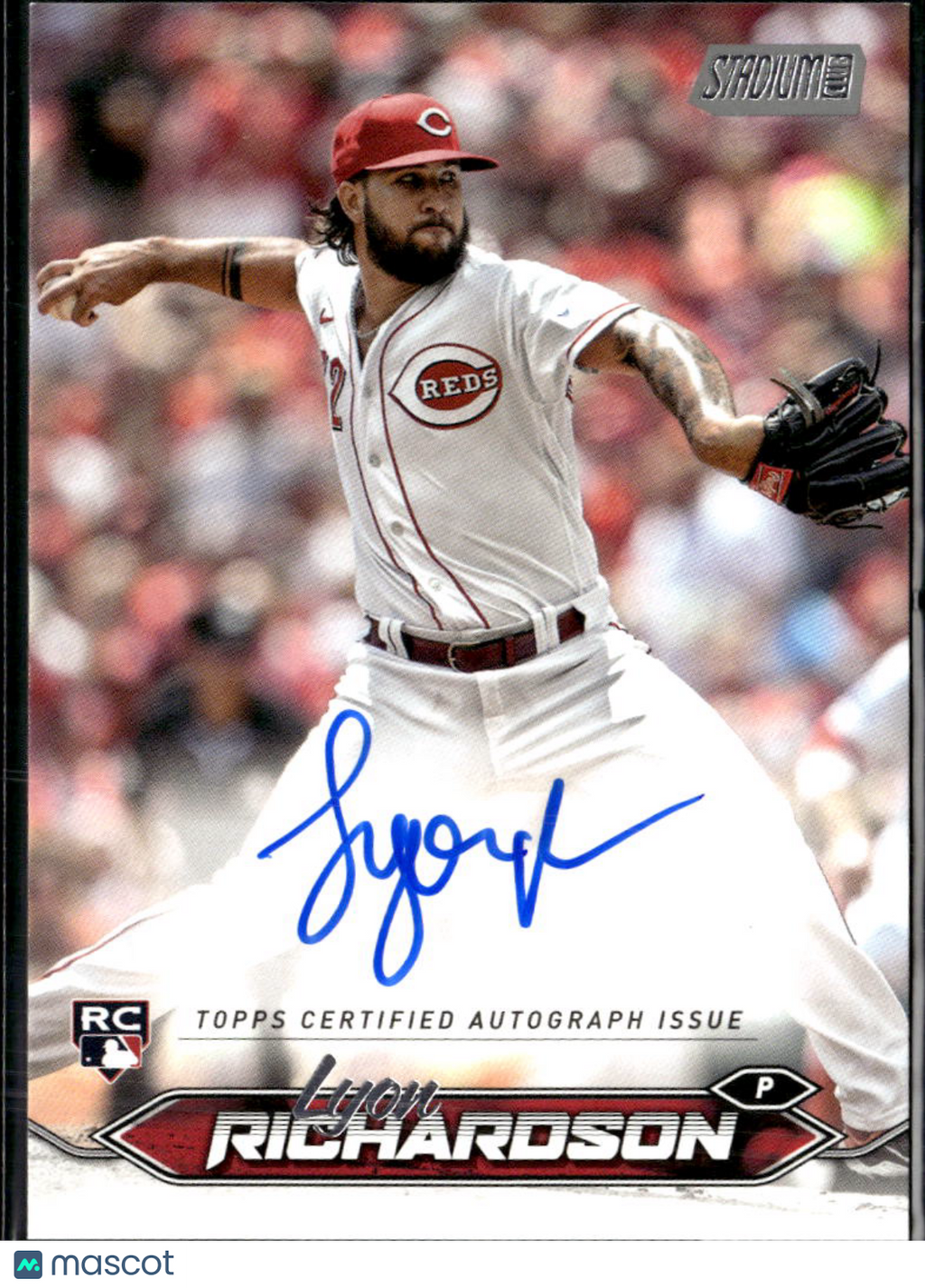 Lyon Richardson 2024 Topps Stadium Club Auto Autograph RC Cincinnati Reds