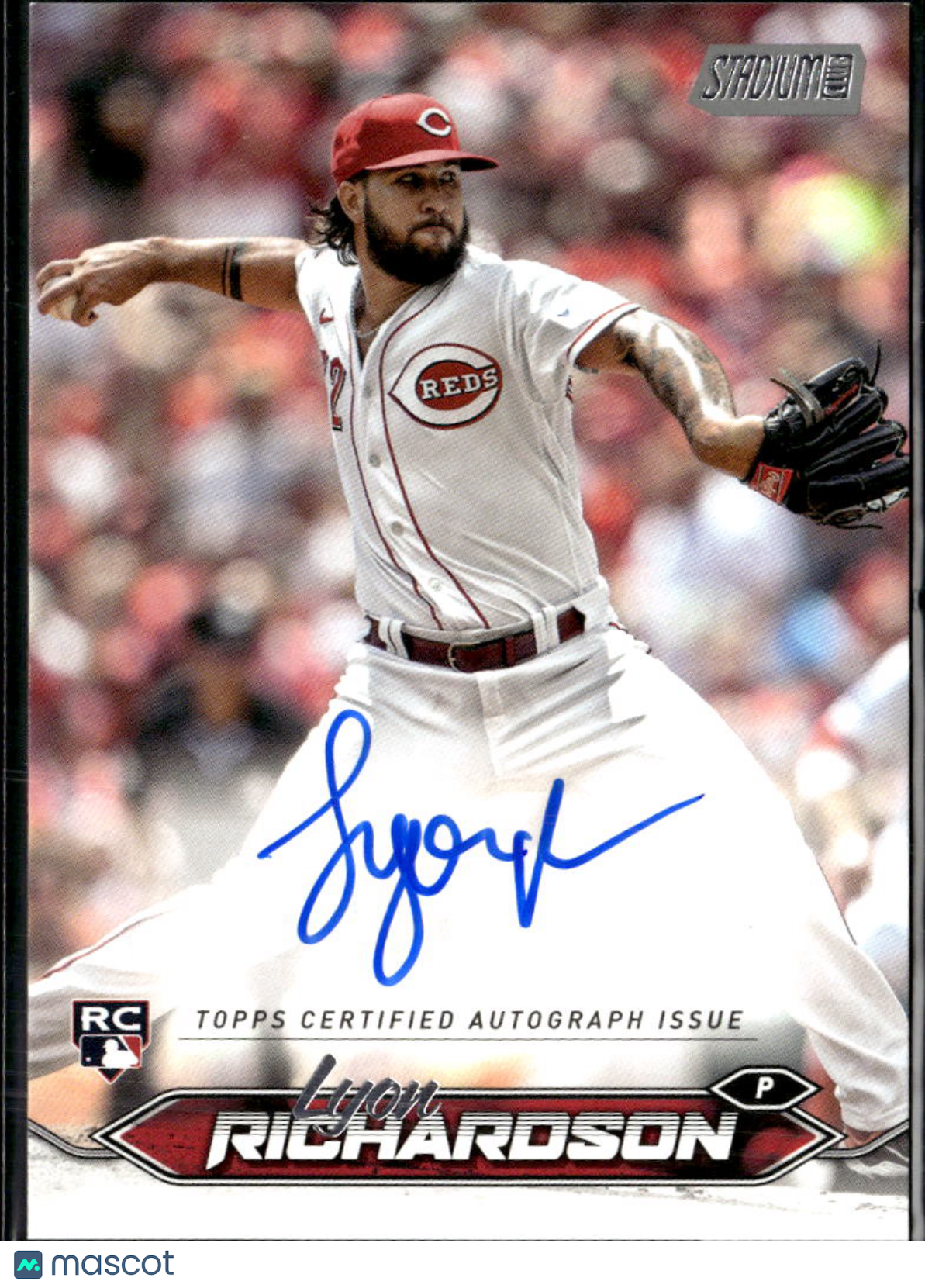 Lyon Richardson 2024 Topps Stadium Club Auto Autograph RC Cincinnati Reds