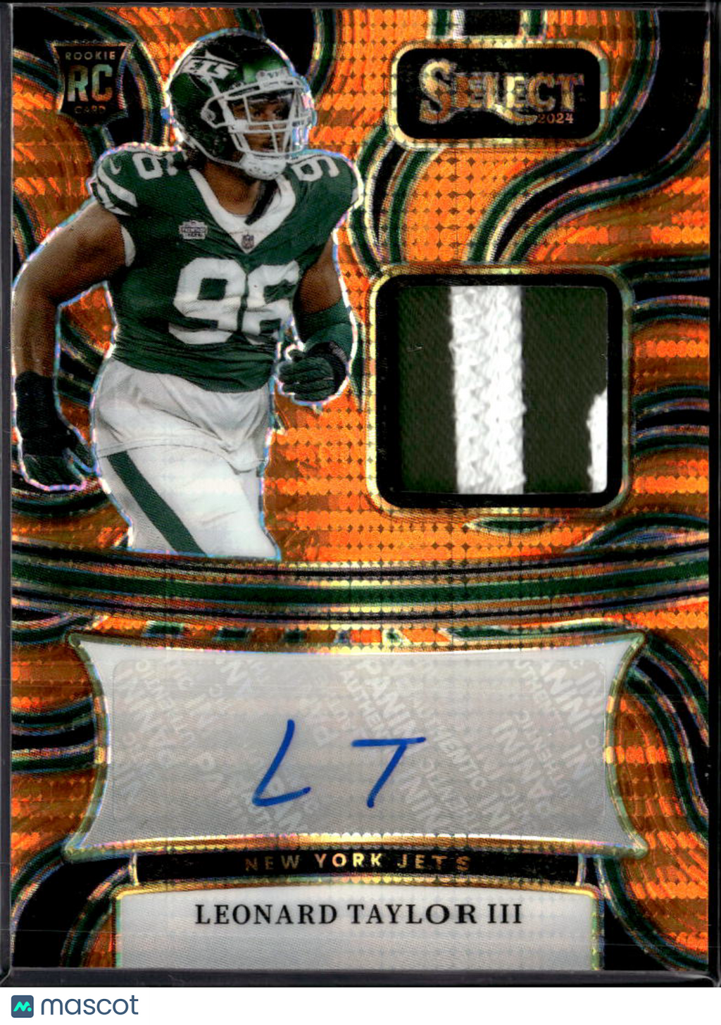 Leonard Taylor III 2024 Select Auto Autograph Patch RC 24/35 New York Jets