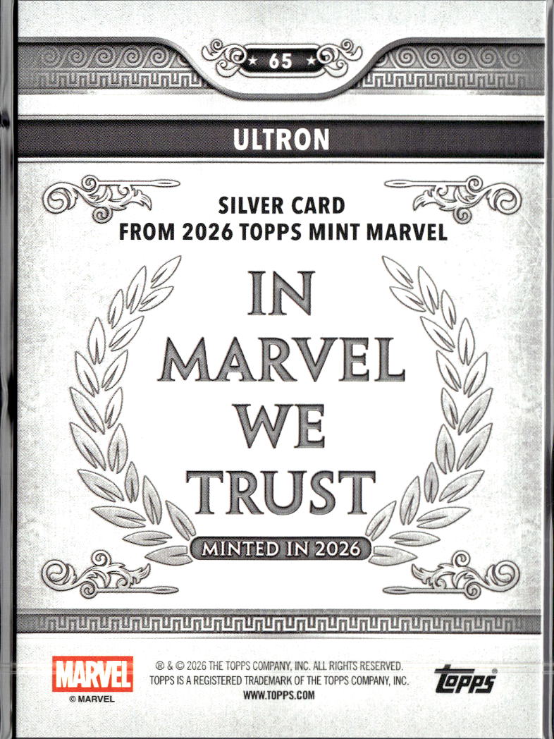 Ultron 2026 Topps Mint Marvel Silver #65
