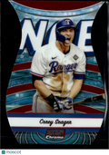 Corey Seager 2024 Topps Stadium Club Triumvirates Texas Rangers