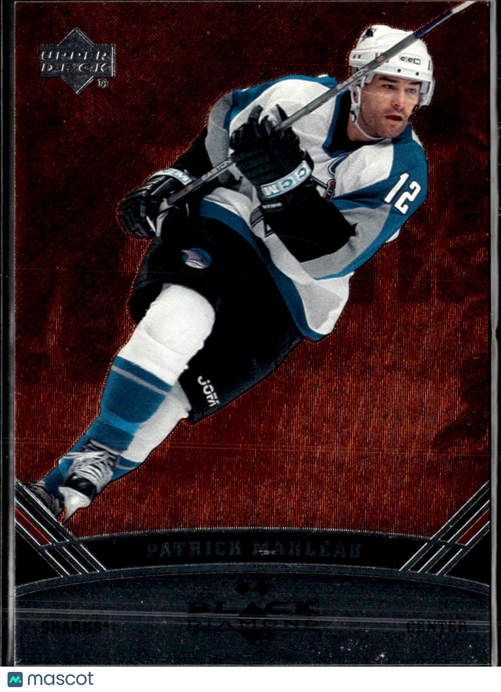 Patrick Marleau 2006 Upper Deck Black Diamond Ruby /100 San Jose Sharks