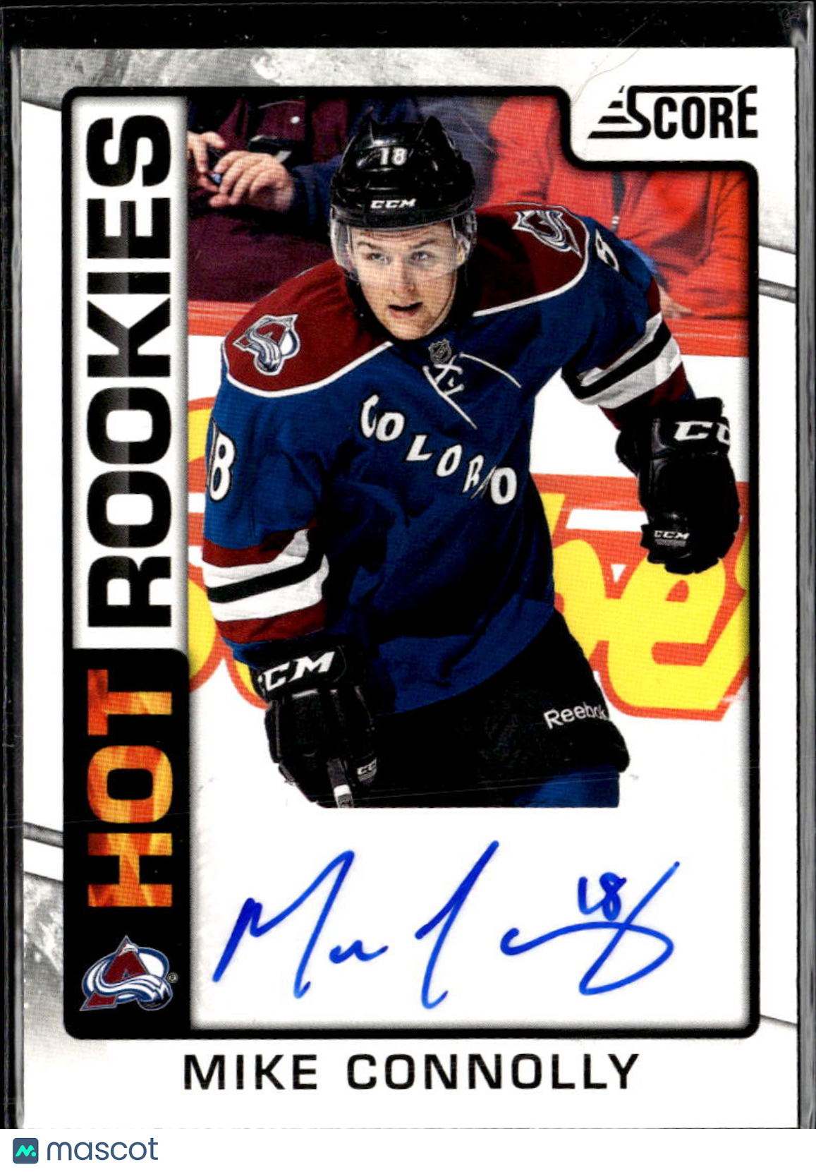 Mike Connolly 2012 Score Auto Autograph Hot Rookies Colorado Avalanche