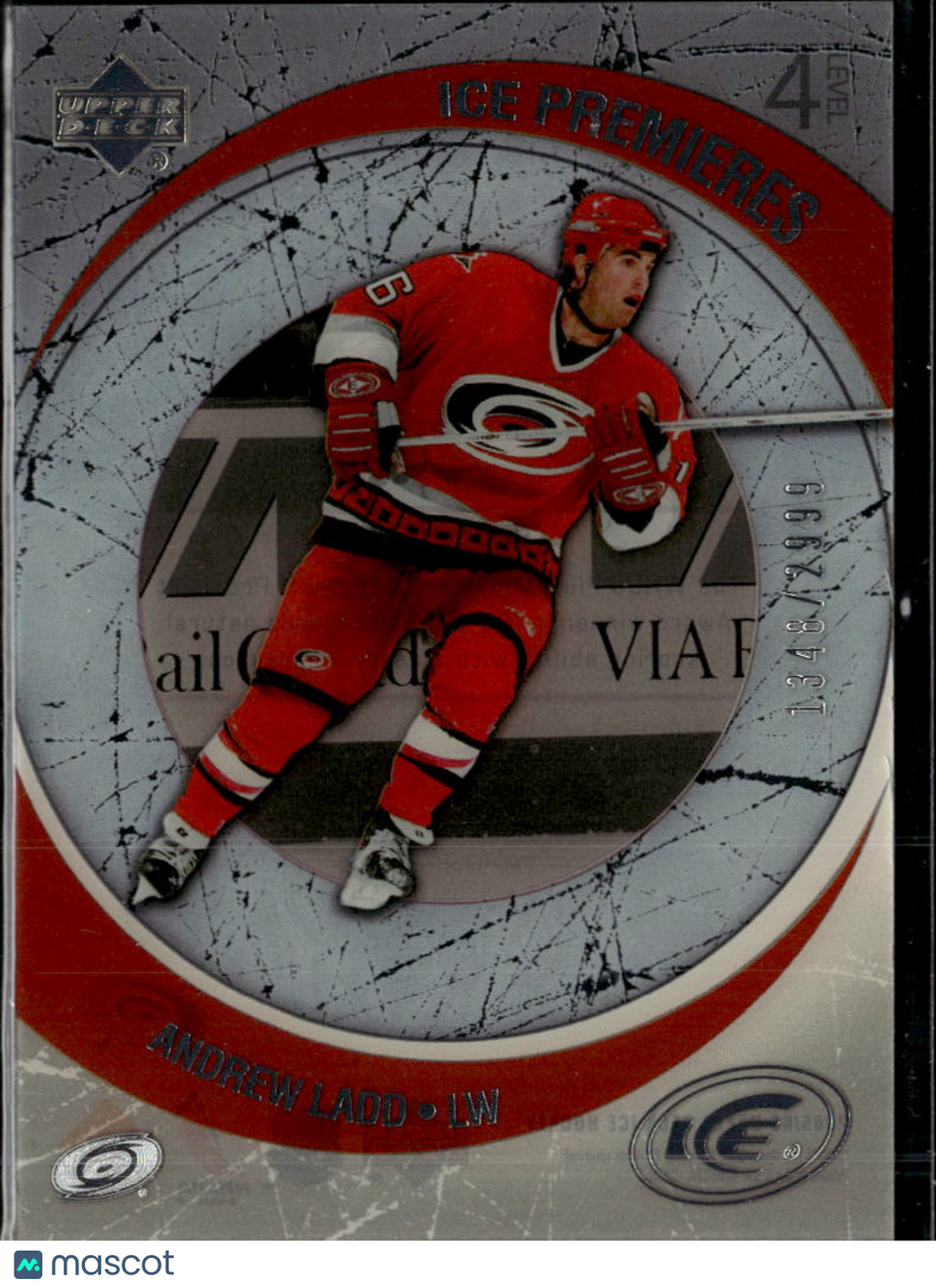 Andrew Ladd 2006 Upper Deck Ice 1348/2999 Premieres Level 4 Carolina Hurricanes