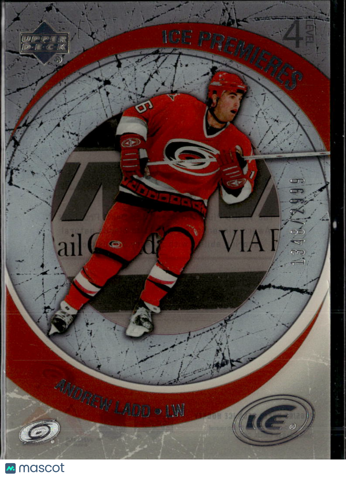 Andrew Ladd 2006 Upper Deck Ice 1348/2999 Premieres Level 4 Carolina Hurricanes
