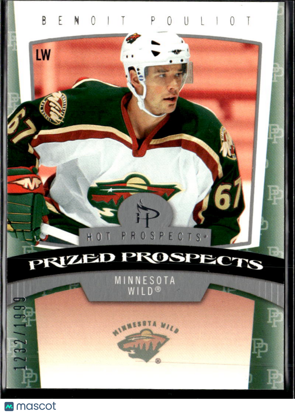 Benoit Pouliot 2007 Fleer Hot Prospects Prized Prospects 1232/1999 Wild