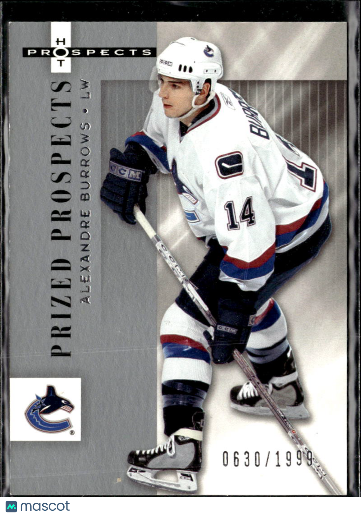 Alexandre Burrows 2004 Fleer Hot Prospects 0630/1999 Vancouver Canucks