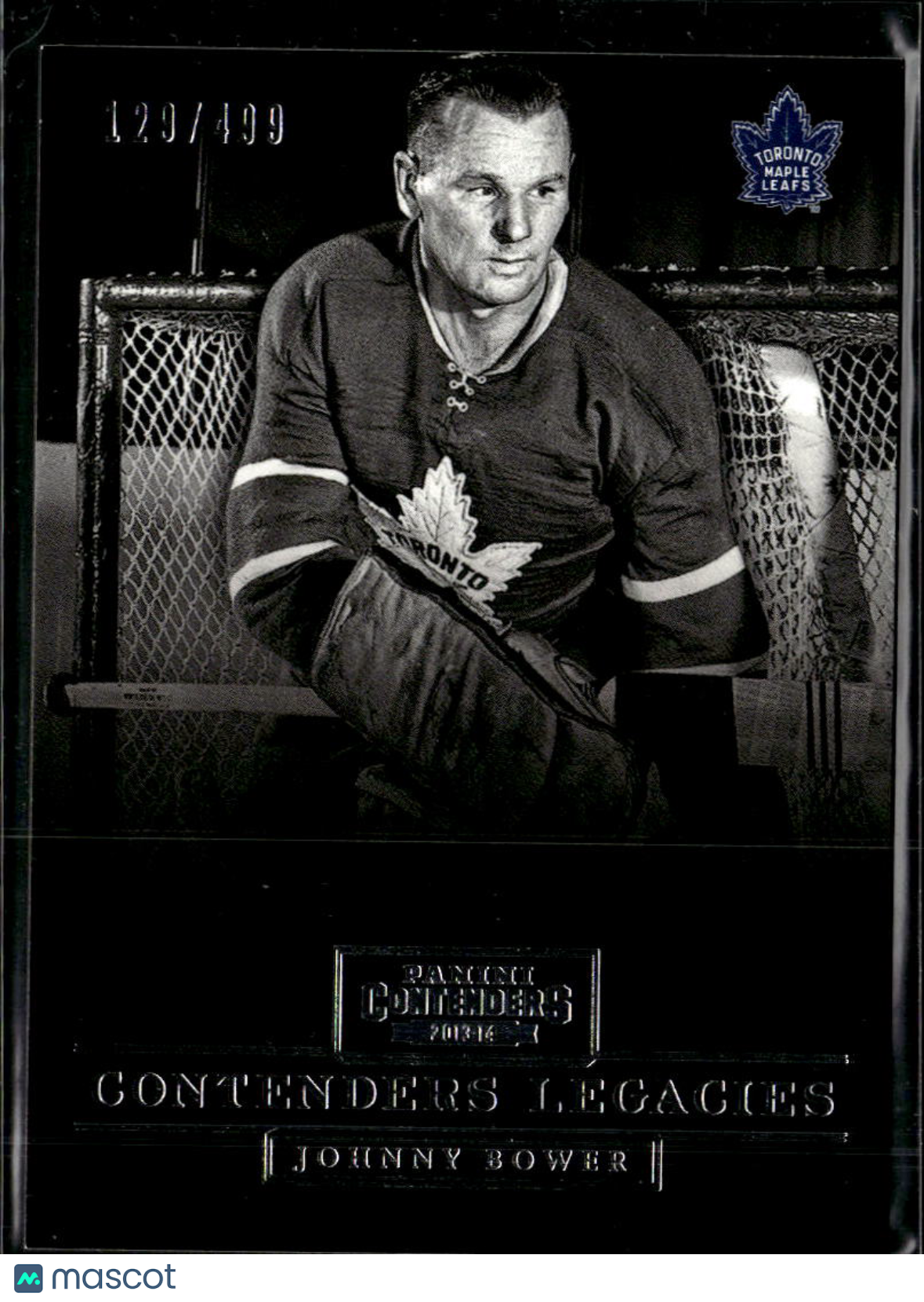 Johnny Bower 2014 Panini Contenders Contenders Legacies /499 Toronto Maple Leafs