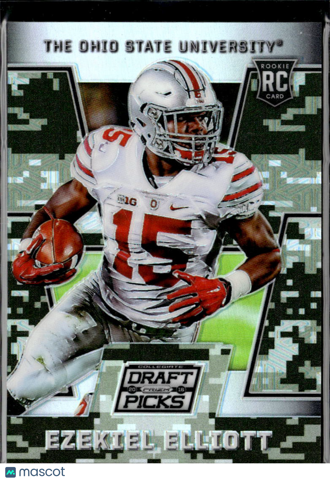 Ezekiel Elliott 2016 Prizm Draft Picks RC Camo /199 Ohio State Buckeyes