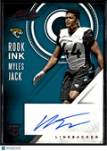 Myles Jack 2016 Absolute Auto Autograph RC Jacksonville Jaguars