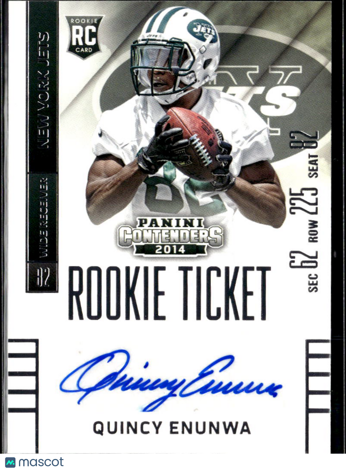 Quincy Enunwa 2014 Auto Autograph RC New York Jets